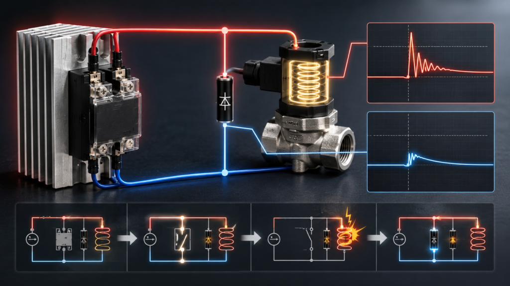 اضافه ولتاژ و Surge در مدار رله SSR